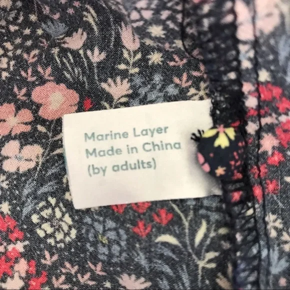 Marine Layer Holli Jumpsuit Floral Print Size Small - Picture 11 of 14